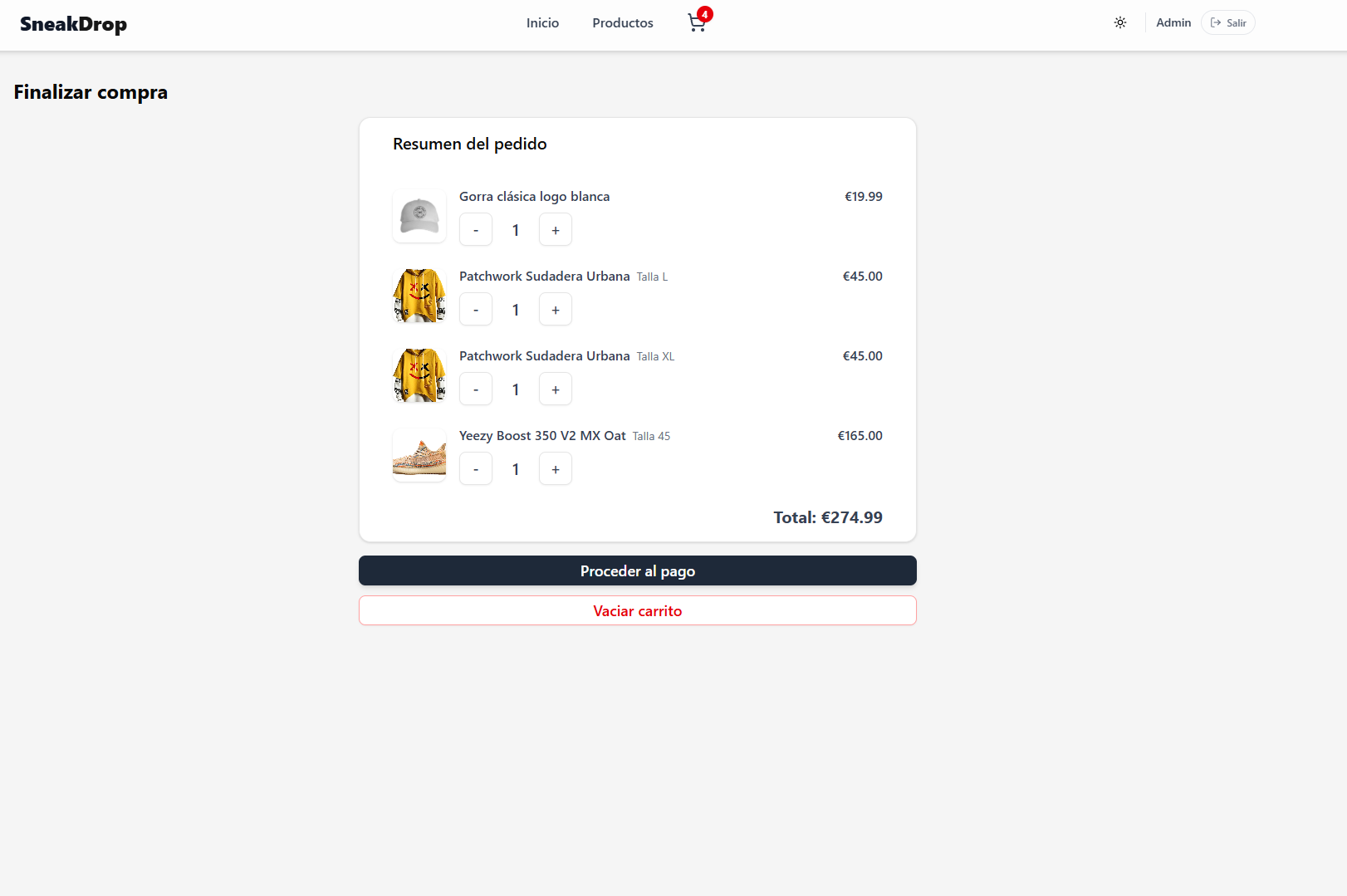 Checkout con Stripe